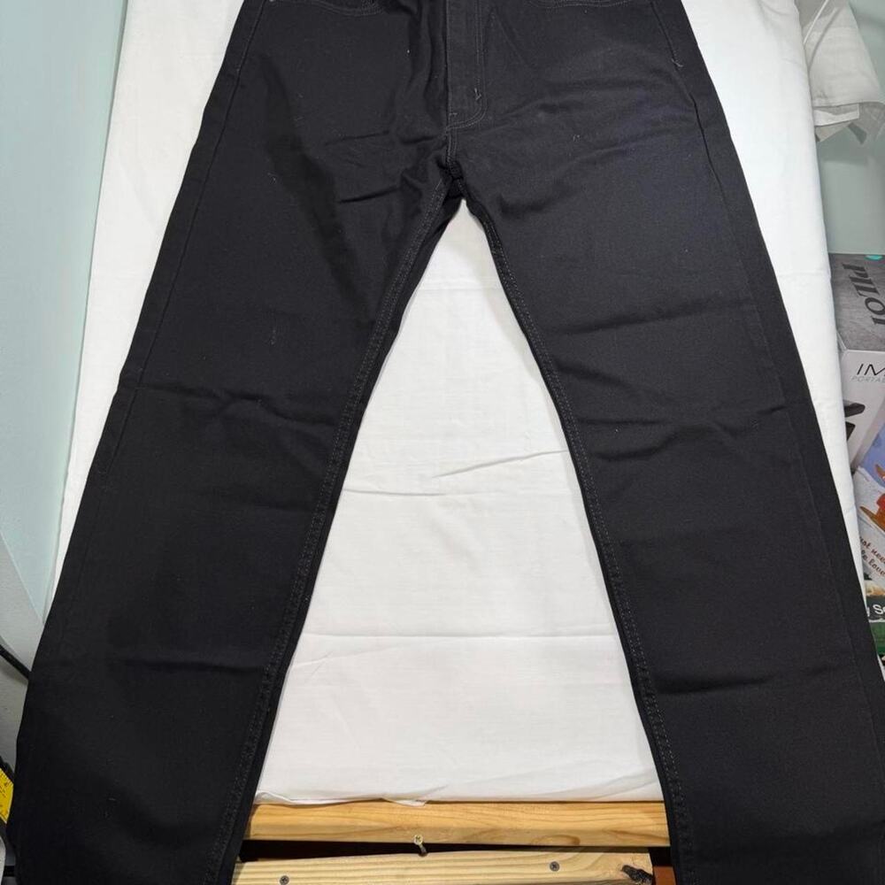 Levi's 505 Jeans Mens 36x34 Black Regular Fit Straight Leg Sits at Waist NWT